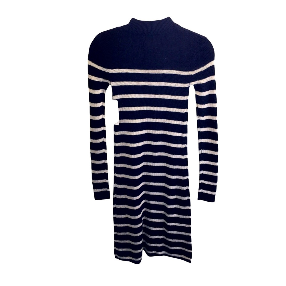 NWT Isabel Marant Etoile Earl anchor embroidered striped knit sweater dress - Picture 4 of 11